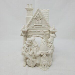 PartyLite Bakery Carolers Tealight Candle Holder 8in Retired Porcelain 1990s